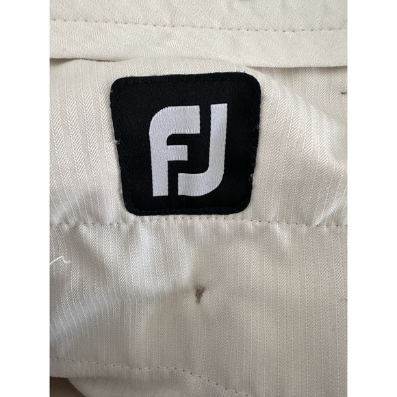 Footjoy Pants Mens 38 x 32 Light Beige Tan Athletic Performance Golf Slacks H - Picture 4 of 6
